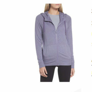 ZELLA purple hoodie zipper sweatshirt top. XXS